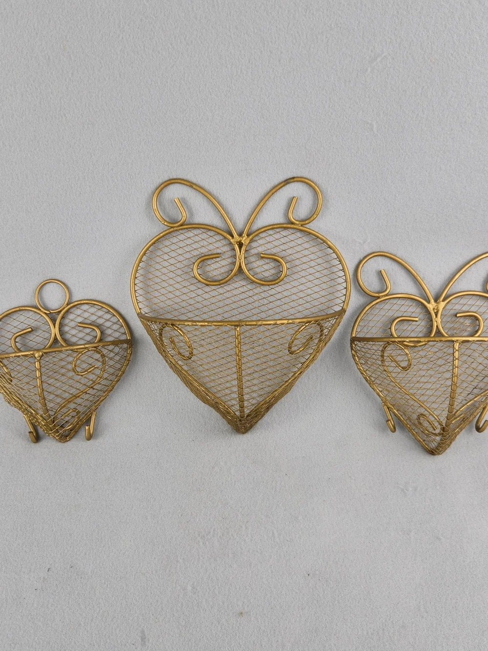 vintage wall baskets set vintage